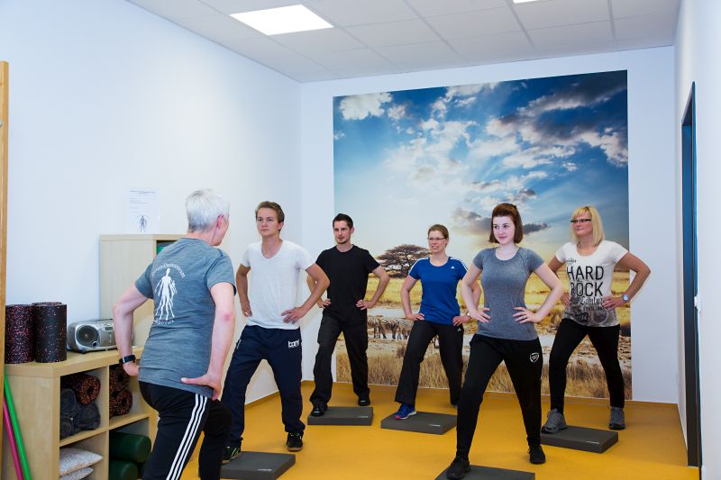 Trainingsbereich mit medizinischen Geräten