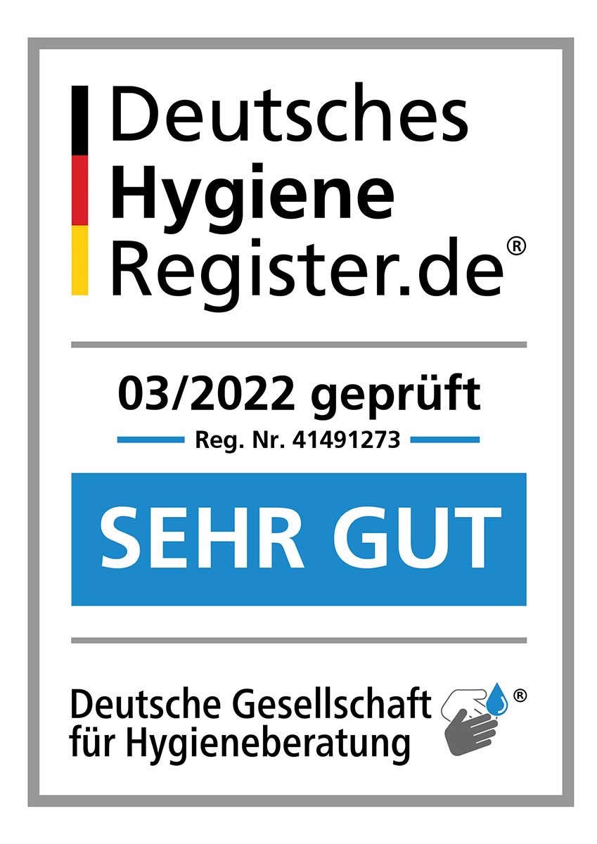 Eintrag im Deutschen Hygiene Register unseres Gesundheitszentrum Erndtebrück